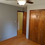 Northeast bedroom again has a ceiling fan and a reasonable amount of closet space