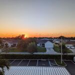 Beautiful sunrises off the front walk.

Looking East.