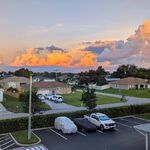 Beautiful Florida clouds from a great third floor vista outside the unit.
Looking East.